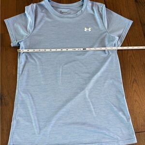 Under Armour HeatGear Loose Fit Short Sleeve Tee - Light Blue